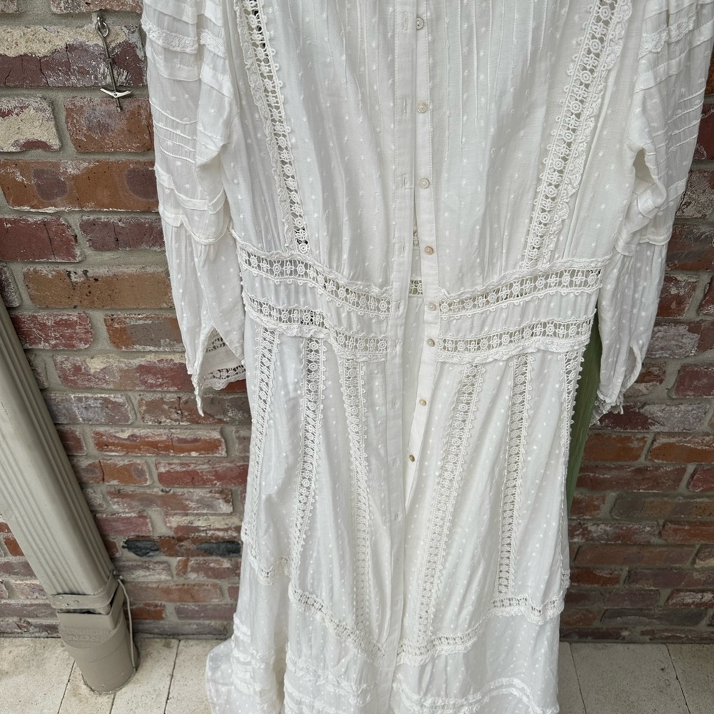 Love shack fancy , large white long dress